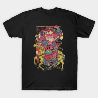 Samurai on horse v2 drawing T-Shirt